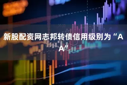新股配资网志邦转债信用级别为“AA”