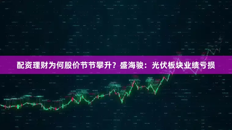 配资理财为何股价节节攀升？盛海骏：光伏板块业绩亏损